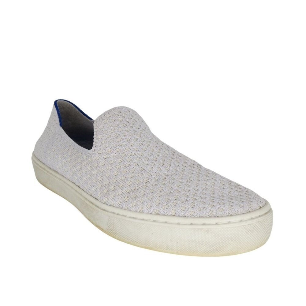 ROTHY'S Women's White Original Slip On Sneakers Woven Textured Size 8.5 Casual
